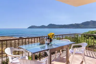 Mallorca Beach première ligne maison 6 pers