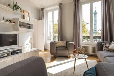 Image de ❤️❤️Paris Center Bastille Magnificient view Flat 3 bedrooms for 6 or 7 guests