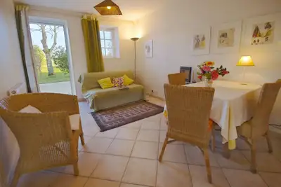 Image de Le calme et l'espace à Bénodet. Appartement en rez de jardin dans parc 5 ha