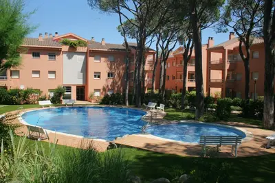 Appartement avec jardin et piscine avec climatisation - 800 m Plage de Pals (Sg1 2h Bj 201)