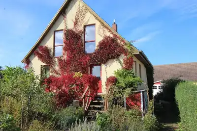 Image de Maison de vacances biologique, 3 chambres, 3 salles de bains, jardin naturel, sauna, cheminée, WiFi près de la rive nord de Wittow