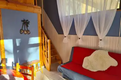 Image de Apt avec séjour lumineux en Rdc 500 m télécabines, thermes et village St Lary