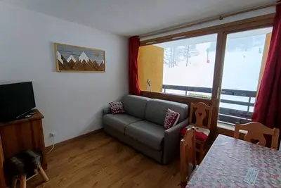 Image de Studio rénové sur les pistes, 4 pers, Balcon Sud