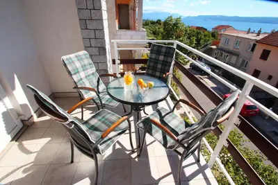 Image de Appartement d'une chambre avec la terrasse et la vue sur le mer Crikvenica (A-5553-e)