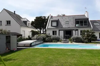 Image de Villa Tal Ar Mor bord de Plage classée 3* Piscine Chauffée Bretagne Sud 10 pers