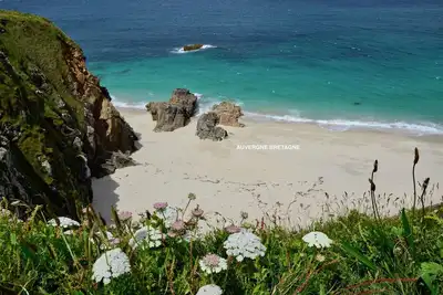 Image de Vue sur la mer Guidel plage piscine chauffée gite vacances Bretagne bord de mer