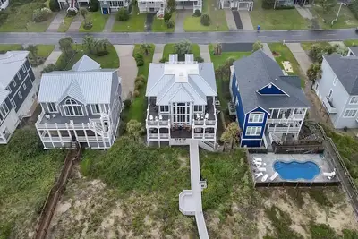 Image de Survivre Stress: 6 Br / 3. 5 Ba maison à Caswell Beach, pour 18 personnes