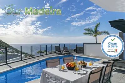 Image de Great modern villa A\/C, sea-view | Calheta Charm