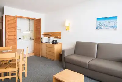 Image de Studio cosy avec WiFi gratuit Ă 500m des pistes, Tignes