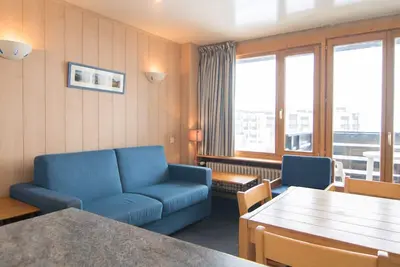 Image de Studio ski aux pieds avec balcon, wifi à Tignes
