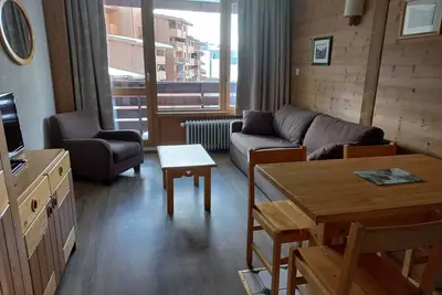Image de Studio 27m², Sud\/Ouest, à 500m des pistes, Wifi, Animaux admis