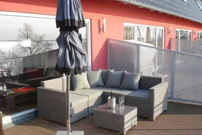 Image de Maison de plage, 200 m². Wf. , Directement au Plauer See, Müritz, 30m de la plage, Sky