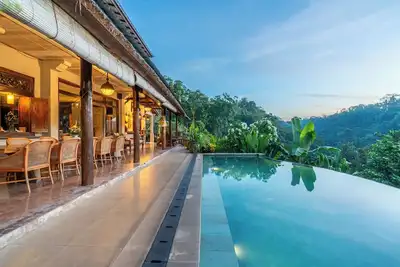 Image de Villa Sagitta: Paix et tranquillité près d'Ubud avec de magnifiques vues sur les gorges de la rivière
