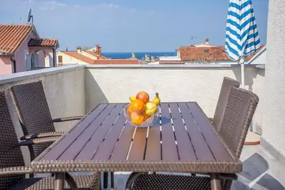 Complexe d'appartements Mirjana Spadici / Appartement Mirjana V avec balcon et vue sur la mer