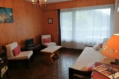 Image de Studio en Rez-de-Jardin pour 4 avec Parking Couvert, à 500m de la Télécabine - Le Grand-Bornand