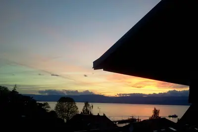 Image de Maison de pêcheurs restaurée Vue sur Lac Léman sur le port de Thonon Rives