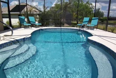 Image de Villa Aurora - Canal d'eau douce d'intersection du sud-est du cap Coral, résidence avec piscine de luxe, mobilier contemporain