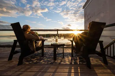 Image de Oasis au bord de l'océan situé dans l'historique Annapolis Royal.