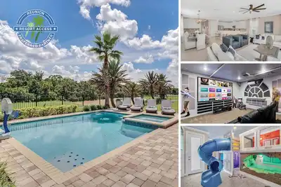 Soyez notre Guest Cottage | Villa de 5 chambres avec chambre d'enfants, 2 salles de jeux, piscine et spa