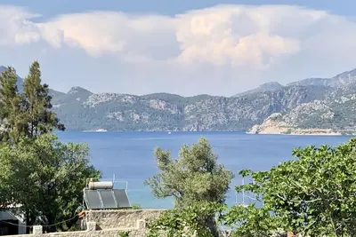 Image de Casa Daphne vue mer imprenable, à 200m de la plage et du centre de Selimiye Village