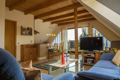 Appartement \"mouillage\" endroit calme, sauna, W-Lan, jardin, vélos