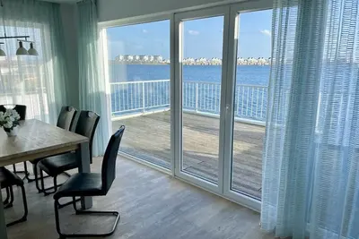 Image de Appartement en duplex pour 2-6 personnes avec vue sur le port, le Schlei et la mer Baltique