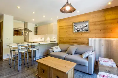 Image de Appartement cosy 2 pièces, 4 pers, centre de La Clusaz, proche pistes, balcon et wifi