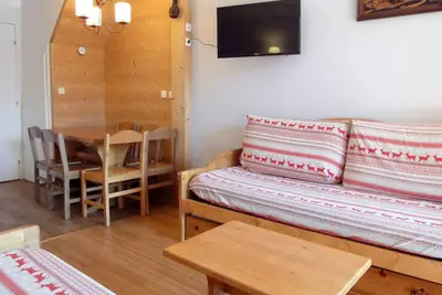Image de Duplex ensoleillé au Châtelet, skis aux pieds, 5-6 pers, 2 chambres, balcon sud, proche commerces et Esf