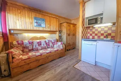 Image de Studio style chalet, pied des pistes, Les Menuires, 2 pers. , 3 flocons \"Or\"