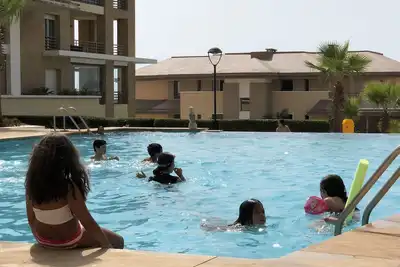 Image de Prestigia plage des nations vu sur mer et piscine appartement haut standing