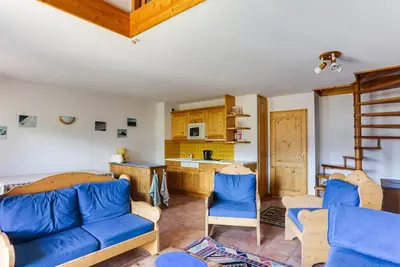 Image de Charmant appartement 4 pièces, 8 pers, balcon sud, proche pistes, animaux acceptés!