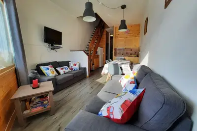 Image de Duplex 4 pièces pour 8 pers. avec balcon au pied des pistes et proche commerces - Les Menuires