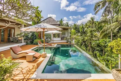 Image de Élégante nouvelle villa de 2 chambres avec piscine privée et vue magnifique sur la vallée.