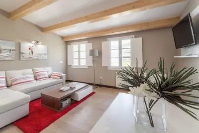 Image de Appartement 2 chambres -150 m. cathédrale - jardin, terrasse, wifi, ascenseur - P3