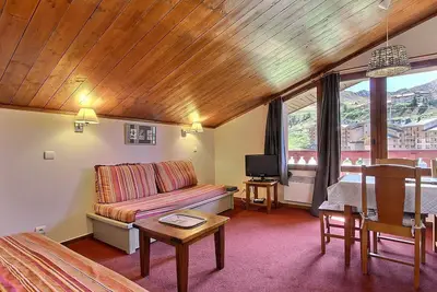 Image de Appartement au pied des pistes avec balcon et cuisine équipée