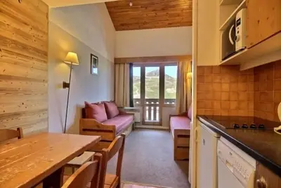 Image de Duplex cosy au pied des pistes avec balcon et ascenseur