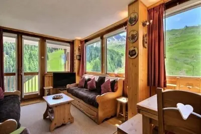 Image de Grand appartement au pied des pistes avec balcon, pour 6 personnes