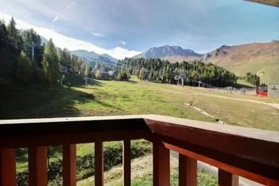 Image de Studio sud au pied des pistes avec balcon et WiFi