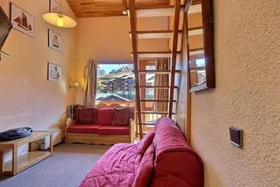 Image de Duplex cosy 5-6 pers au pied des pistes avec Tv, Dvd et cuisine équipée