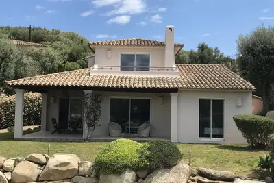 Image de villa porto Vecchio piscine chauffée a 800 de la plage du cabanon bleu