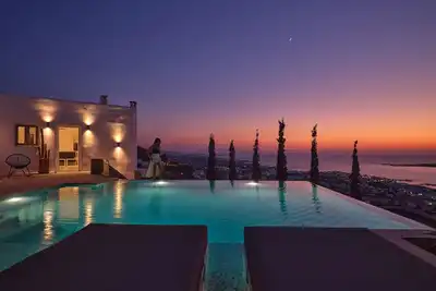 Villa Privée Parikia Paros Seaview