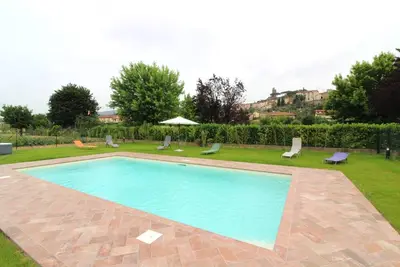 Image de Maison de vacances privée avec climatisation, Wifi, piscine privée, Tv, terrasse, près de Cortone