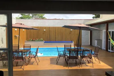 Image de Belle maison avec piscine à 400m de la plage de Campeche.