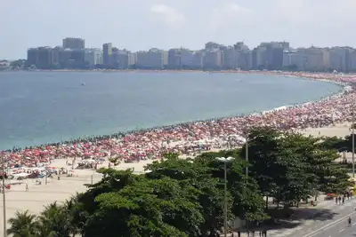 Image de Front de mer avec vue panoramique sur 100% de la plage de Copacabana