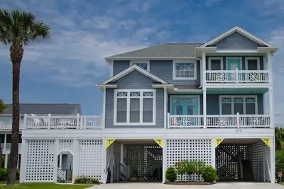 Image de La plus belle maison de deuxième rangée d'Edisto avec une vue magnifique