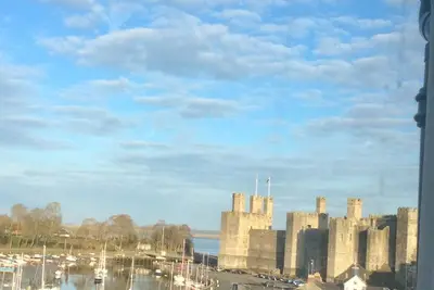 Image de Une maison de ville de Caernarfon avec les meilleures vues