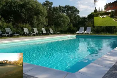 Image de Villa avec grand jardin dans les collines du Chianti