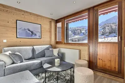Image de Superbe appt rénové 3 pièces au pied des pistes, balcon sud, 8 pers, près commerces