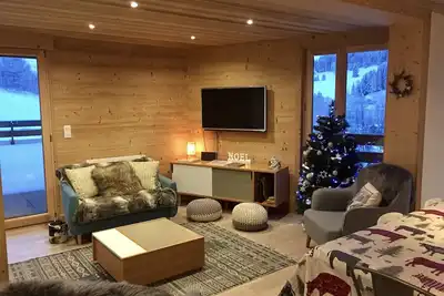 Image de Luxe, appartement familial près des pistes de ski avec une vue imprenable