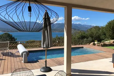 Image de Villa Alta-Rocca - 3ch - Clim - Vue Mer - Piscine Privee Chauffee - Proche Plage